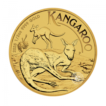 1/2 oz (15.55)  gold coin Kangaroo, Australia 2025