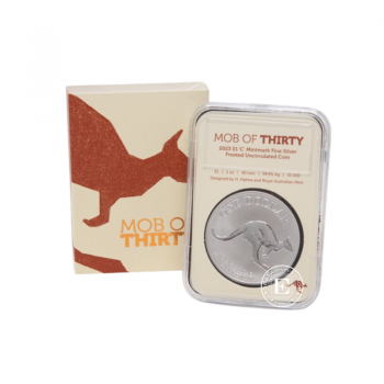 1 oz (31.10 g) sidabrinė moneta 30th anniversary - Kengūra RAM, Australija 2023
