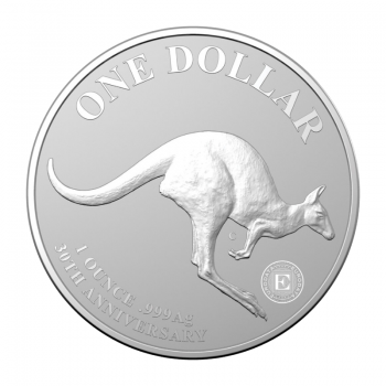 1 oz (31.10 g) sidabrinė moneta 30th anniversary - Kengūra RAM, Australija 2023