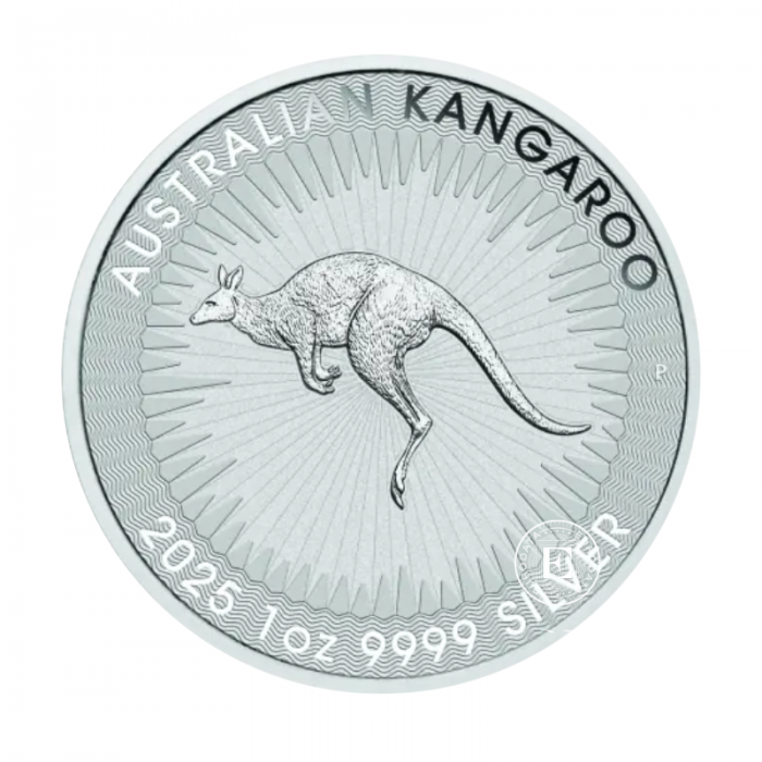 1 oz silver coin Kangaroo, Australia 2025 (Tube)