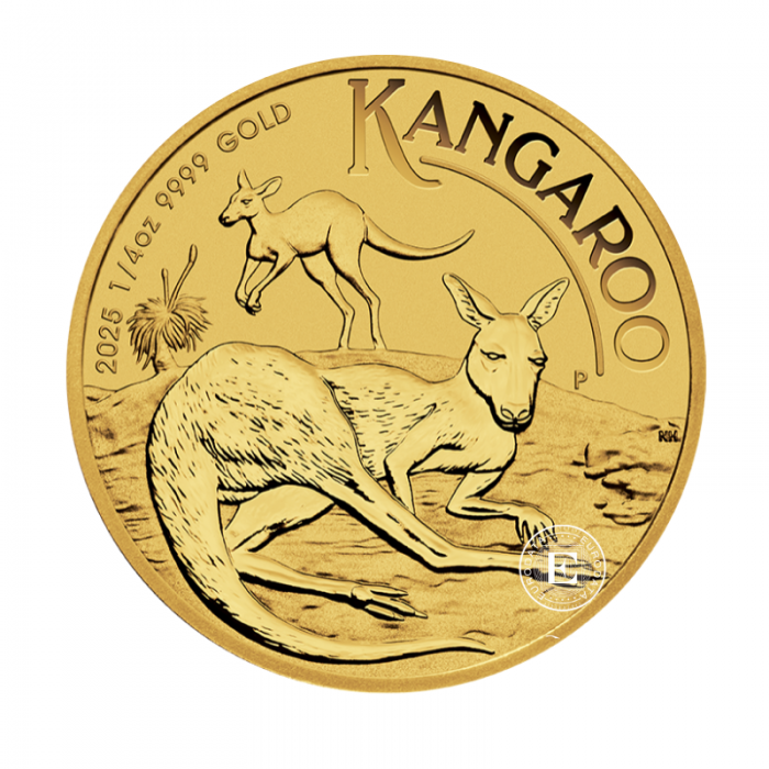 1/4 oz (7.78) gold coin Kangaroo, Australia 2025