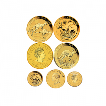 1/10 oz (3.11) auksinė moneta Kengūra, Australija (atsitiktiniai metai)