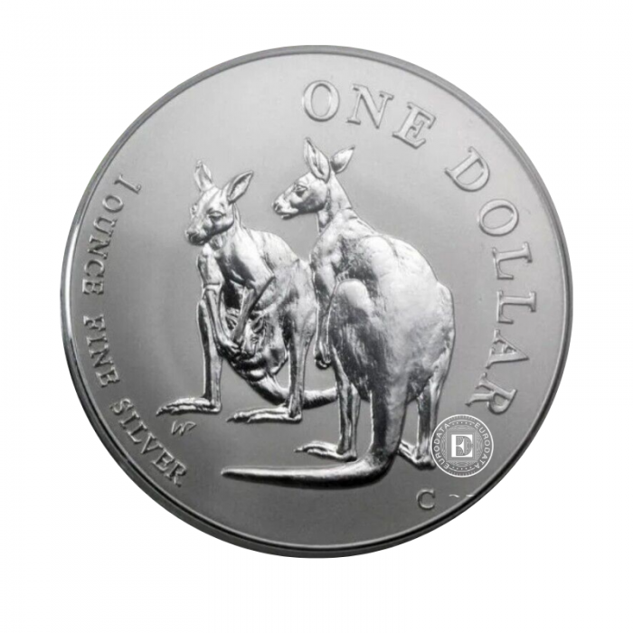 1 oz (31.10 g) srebrna moneta Kangaroo - RAM, Australia 1999