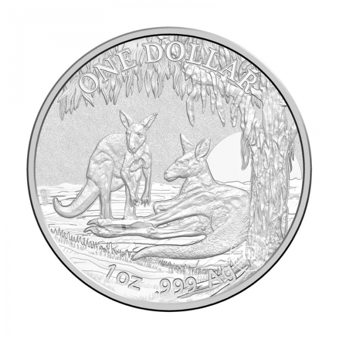 1 oz (31.10 g) sidabrinė moneta Kengūra - RAM, Australija 2018