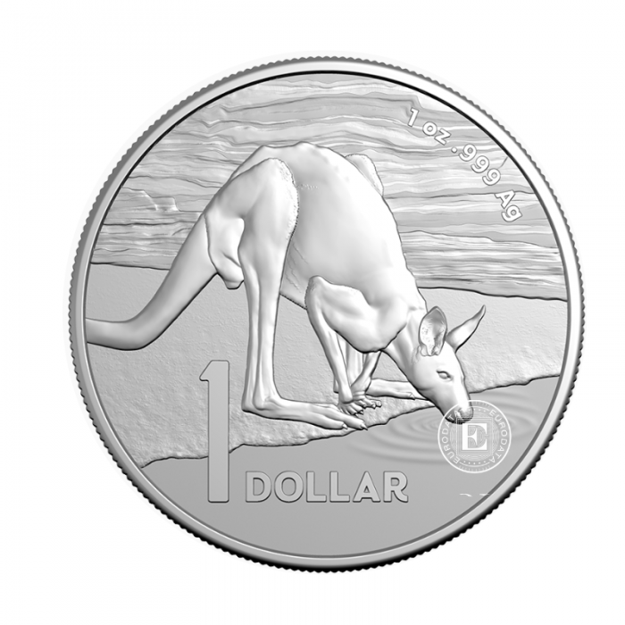 1 oz (31.10 g) pièce Desert Life - Kangaroo RAM, Australia 2024
