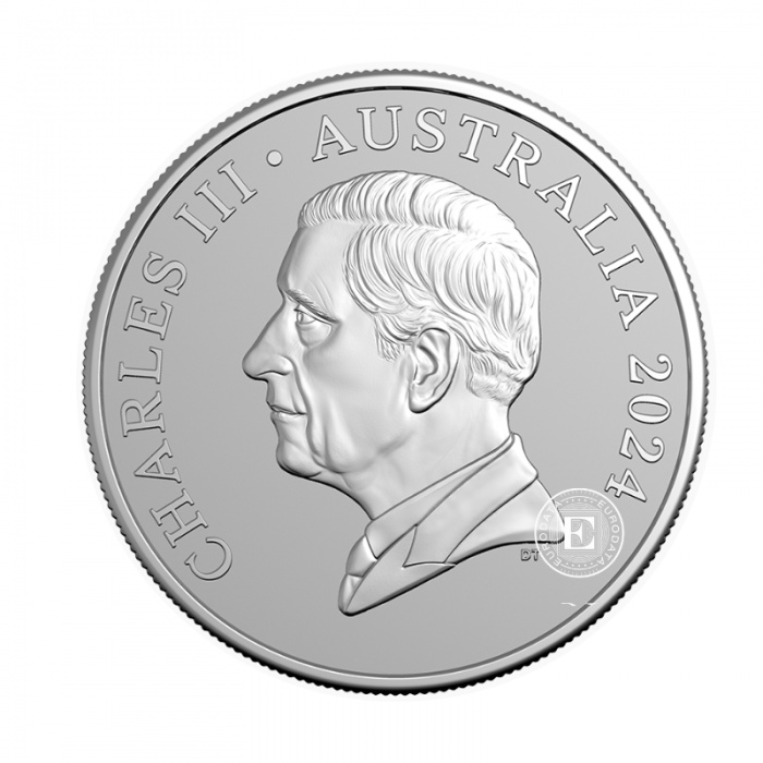 1 oz (31.10 g) pièce Desert Life - Kangaroo RAM, Australia 2024