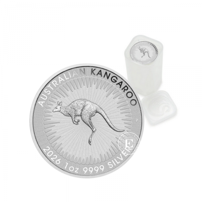 1 oz silver coin Kangaroo, Australia 2026 (Tube)