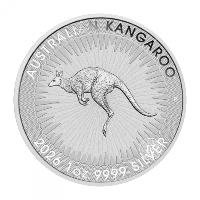1 oz (31.10 g) srebrna moneta Kangaroo, Australia 2026