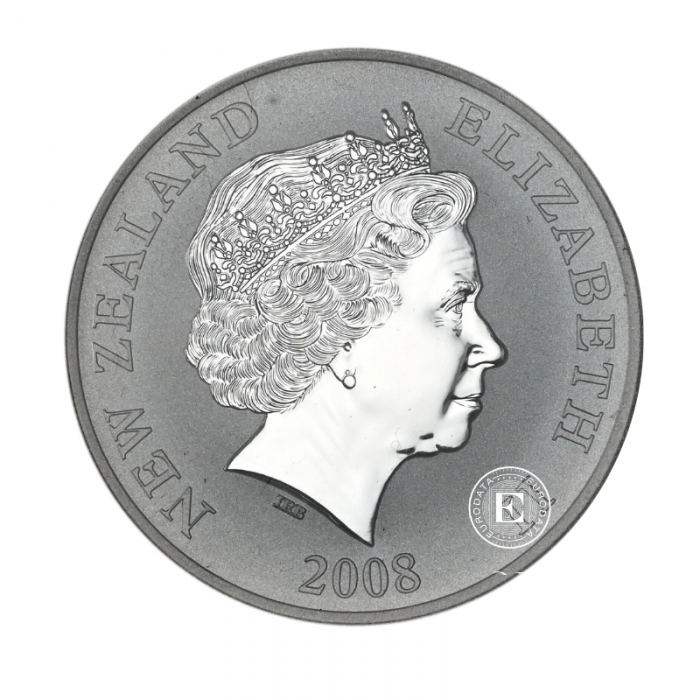 1 oz(31.10 g) Silbermünze auf der Karte Kiwi, Neuseeland 2008