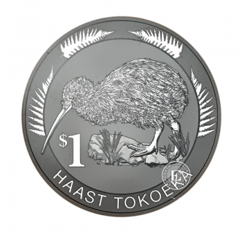 1 oz(31.10 g) Silbermünze auf der Karte Kiwi, Neuseeland 2008