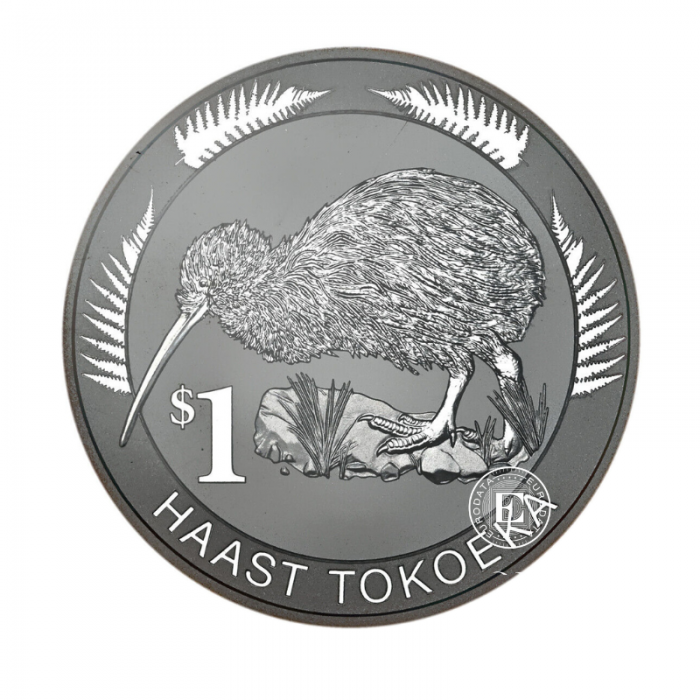 1 oz(31.10 g) Silbermünze auf der Karte Kiwi, Neuseeland 2008