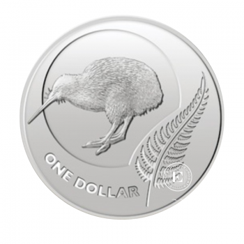 1 oz(31.10 g) Silbermünze auf der Karte Kiwi, Neuseeland 2009