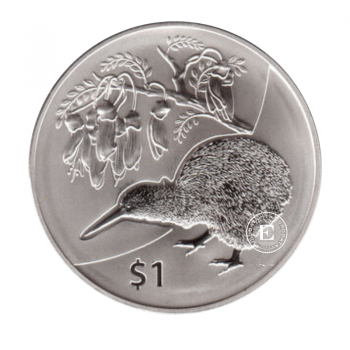1 oz(31.10 g) Silbermünze auf der Karte Kiwi, Neuseeland 2012