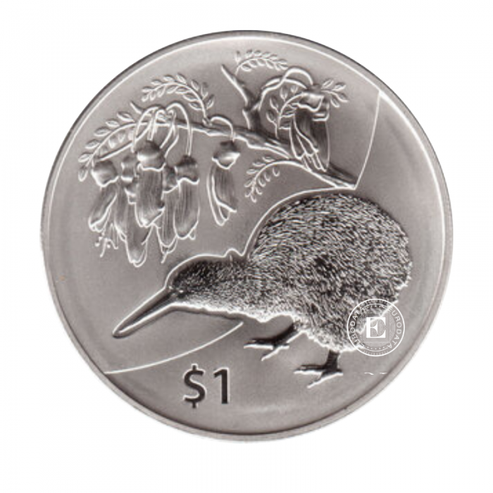1 oz (31.10 g) sidabrinė moneta kortelėje Kiwi, Naujoji Zelandija 2012