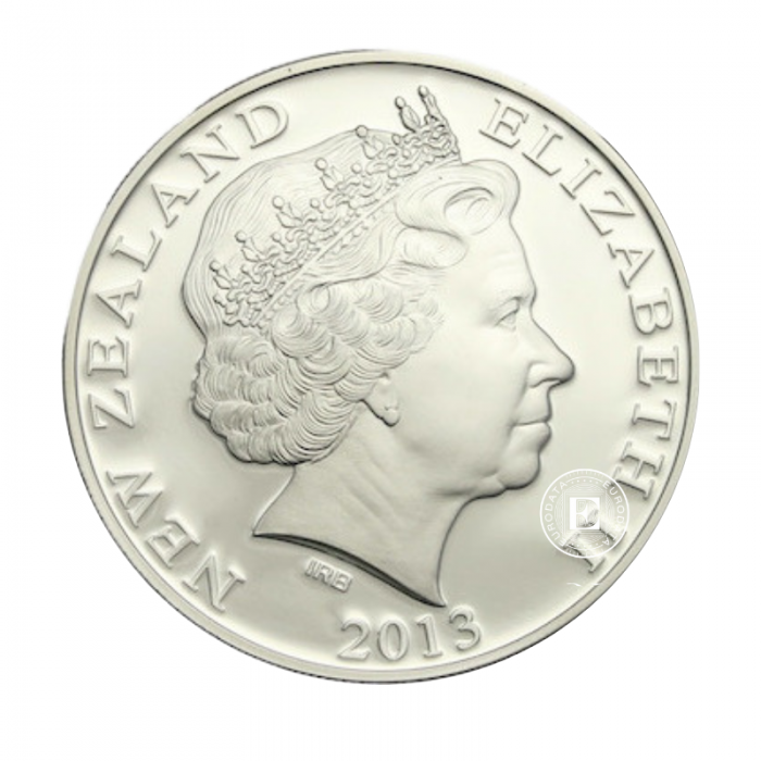 1 oz (31.10 g) silver coin on Kiwi, New Zealand 2013