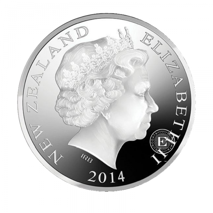 1 oz (31.10 g) sidabrinė moneta kortelėje Kiwi, Naujoji Zelandija 2014