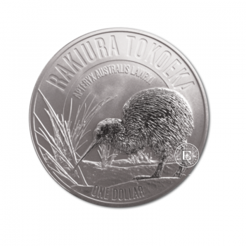1 oz(31.10 g) Silbermünze auf der Karte Kiwi, Neuseeland 2017