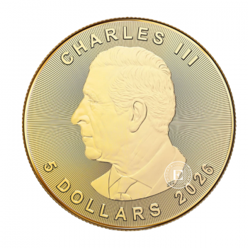 1/10 oz (3.11 g) gold coin Maple Leaf, Canada 2026