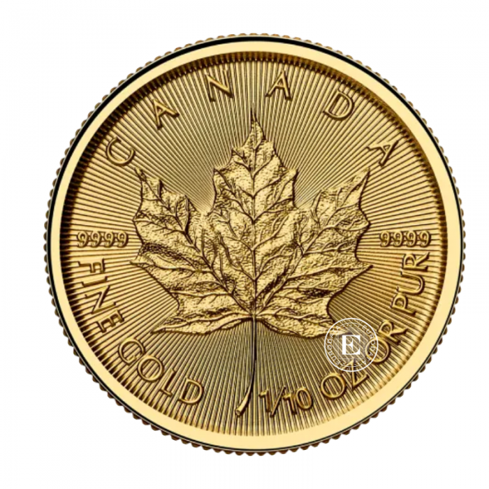 1/10 oz (3.11 g) Goldmünze Maple Leaf, Kanada 2026