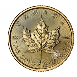1/2 oz (15.55 g) złota moneta Maple Leaf, Kanada 2026
