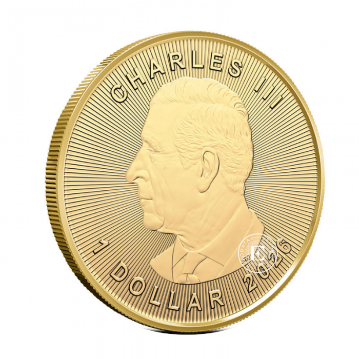 1/20 oz (1.55 g) pièce d'or Maple Leaf, Canada 2026