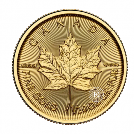 1/20 oz (1.55 g) złota moneta Maple Leaf, Kanada 2026