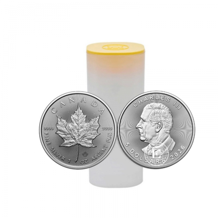1 oz (31.10 g) silver coin Maple Leaf, Canada 2026 (Tube)