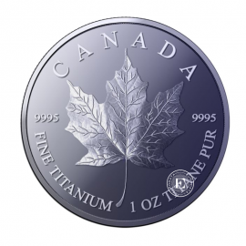 1 oz (31.10 g) Titanmünze Maple leaf, Kanada 2026