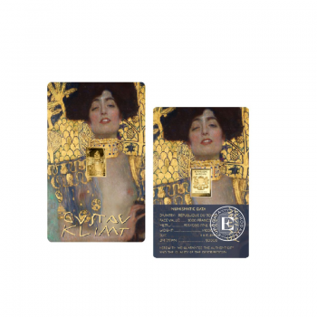 1/1000 oz aukso luitas - moneta Gustav Klimt Paintings – Judith and the Head of Holofernes, Čadas