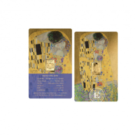 1/1000 oz sztabka złota Gustav Klimt Paintings – The Kiss, Czad