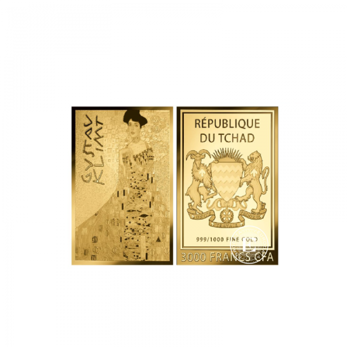 1/1000 oz Goldbarren Gustav Klimt Paintings – Portrait of Adele Bloch-Bauer I, Tschad
