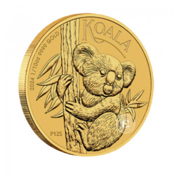 1/10 oz (3.11 g) Goldmünze Koala, Australien 2024