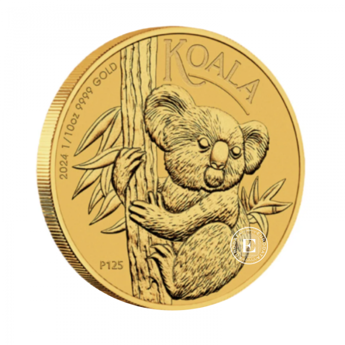 1/10 oz (3.11 g) auksinė moneta Koala, Australija 2024