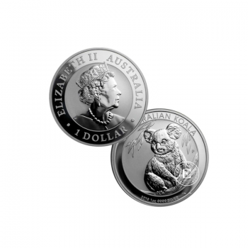 1 oz (31.10 g) sidabrinė moneta Koala, Australija 2019