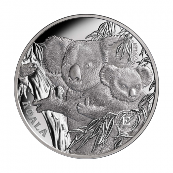 1 oz (31.10 g) sidabrinė PROOF moneta Koala, Niujė 2022 (su sertifikatu)