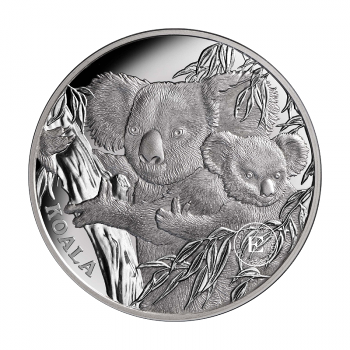1 oz (31.10 g) sidabrinė PROOF moneta Koala, Niujė 2022 (su sertifikatu)