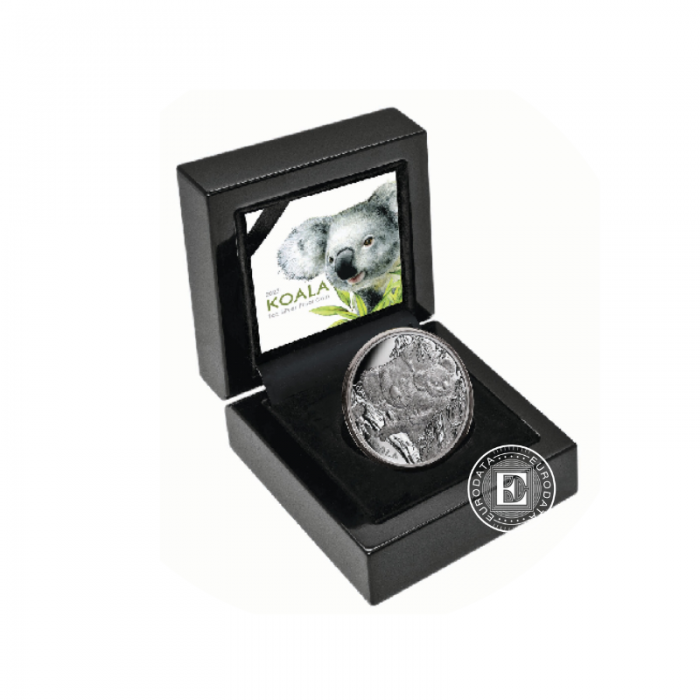 1 oz (31.10 g) sidabrinė PROOF moneta Koala, Niujė 2022 (su sertifikatu)