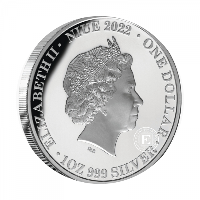 1 oz (31.10 g) sidabrinė PROOF moneta Koala, Niujė 2022 (su sertifikatu)