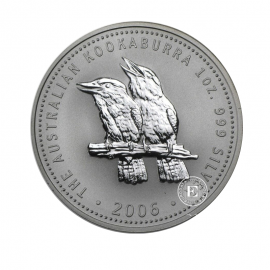 1 oz (31.10 g) silbermünze Kookaburra, Australien 2006