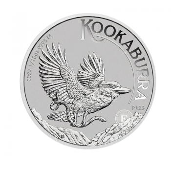 1/10 oz (3.11 g) pièce de platine Australia Kookaburra, Australie 2024