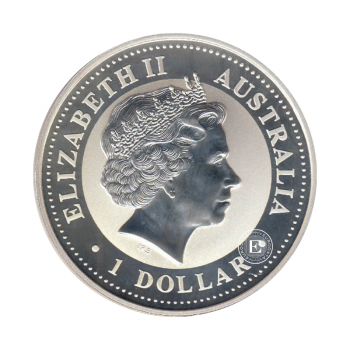 1 oz (31.10 g) sidabrinė moneta Kookaburra, Australija 1999