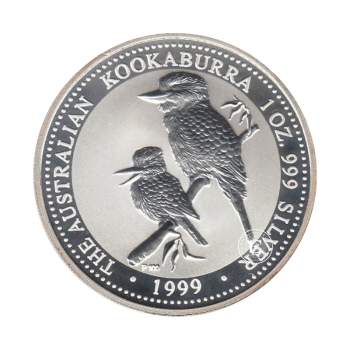 1 oz (31.10 g) sidabrinė moneta Kookaburra, Australija 1999