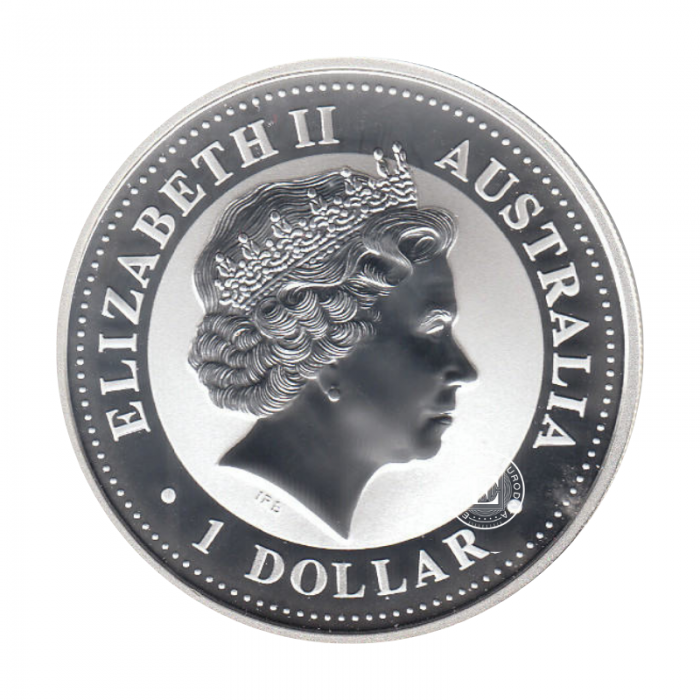1 oz (31.10 g) sidabrinė moneta Kookaburra, Australija 2004