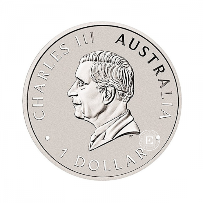 1 oz (31.10 g) sidabrinė moneta Kookaburra, Australija 2026