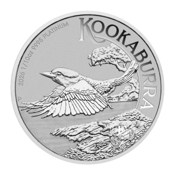 1/10 oz (3.11 g) platininė moneta Australijos Kookaburra, Australija 2026