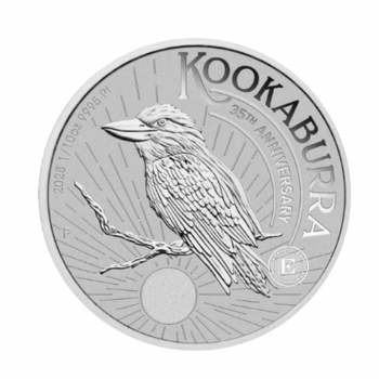 1/10 oz (3.11 g) pièce de platine Australia Kookaburra, Australie 2025