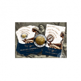 2 Eur moneta BU kortelėje Mikalojaus Koperniko gimimas, Malta 2023 