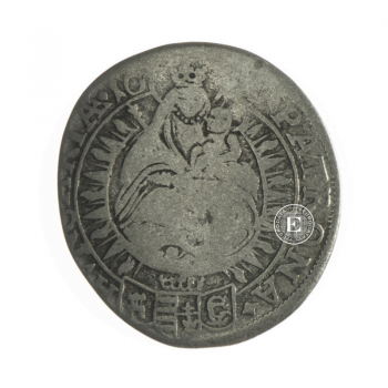 2.61 g sidabrinė  moneta Kreuzer VI, Austrija 1670 (metai apytikslūs)