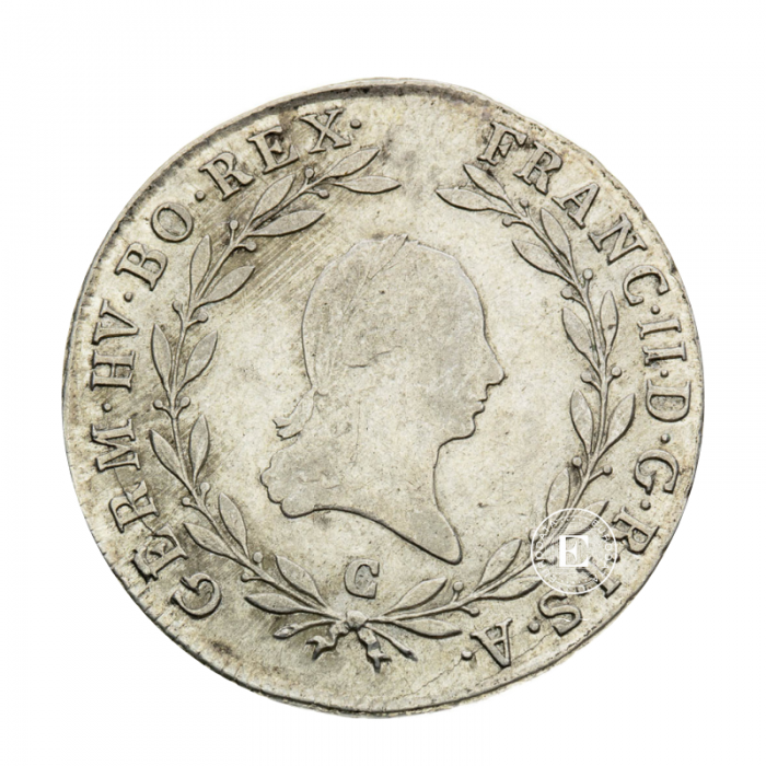 20 Kreuzer (6.61 g) Silbermünze Franz II., Österreich 1802
