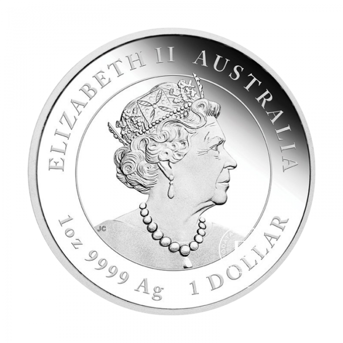 1 oz (31.10 g) pièce PROOF coloree d'argent Lunar III - Year of  Rabbit, Australie 2023